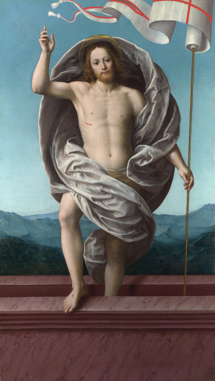 Kristus nousi haudasta, noin 1540 tekijältä Gaudenzio Ferrari