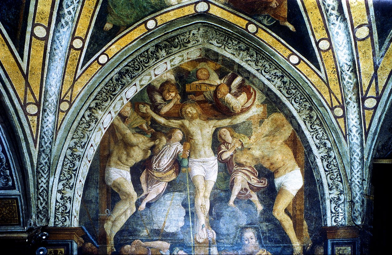 Ristiinnaulitseminen, 1500-luku. tekijältä Gaudenzio Ferrari