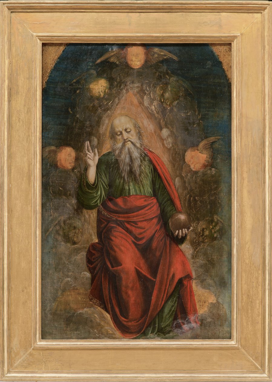 Isä Jumalan siunaus, 1508-09 tekijältä Gaudenzio Ferrari
