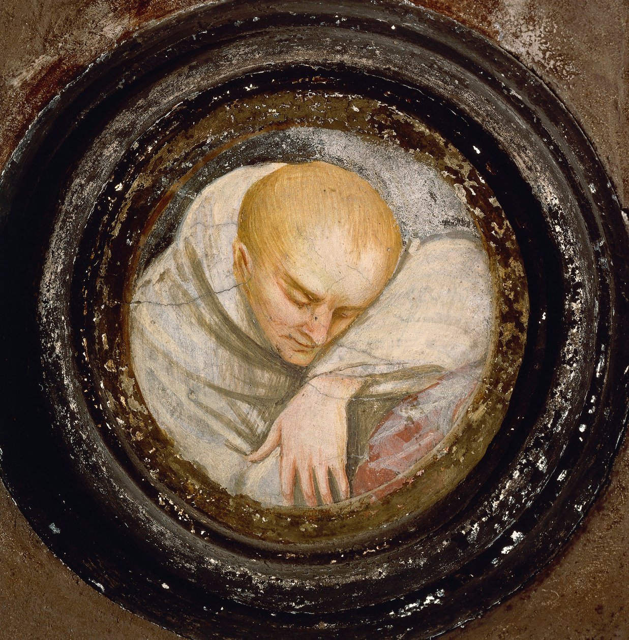 Italia, Varallo, Fragment of Friar tekijältä Gaudenzio Ferrari