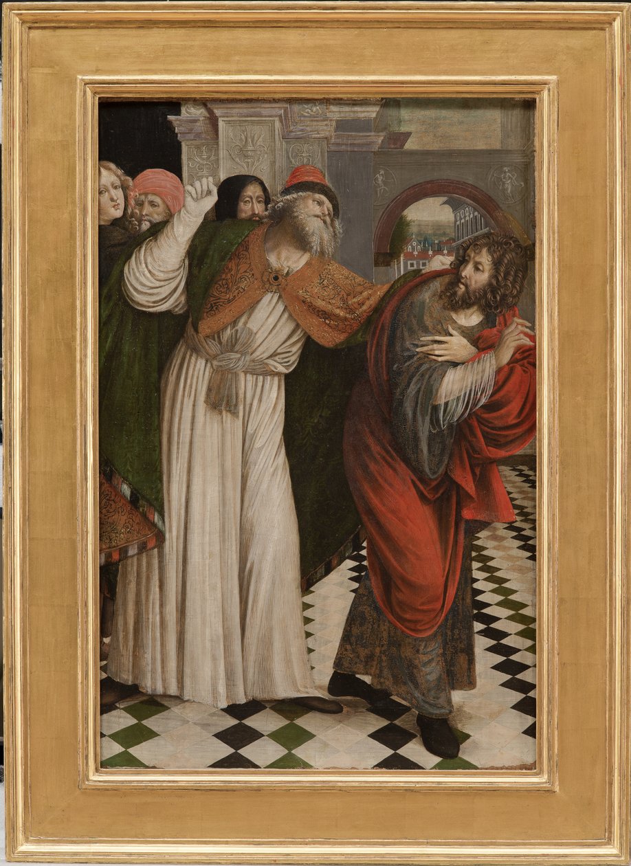 Joachim karkotettiin temppelistä, 1508-09 tekijältä Gaudenzio Ferrari