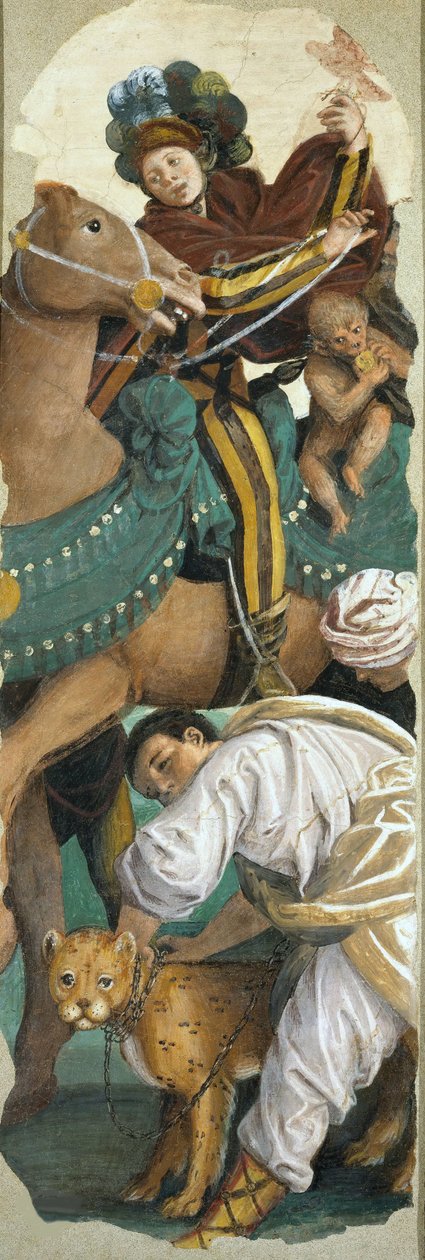 The Adoration of the Magi Right -paneeli, 1541-1542. tekijältä Gaudenzio Ferrari