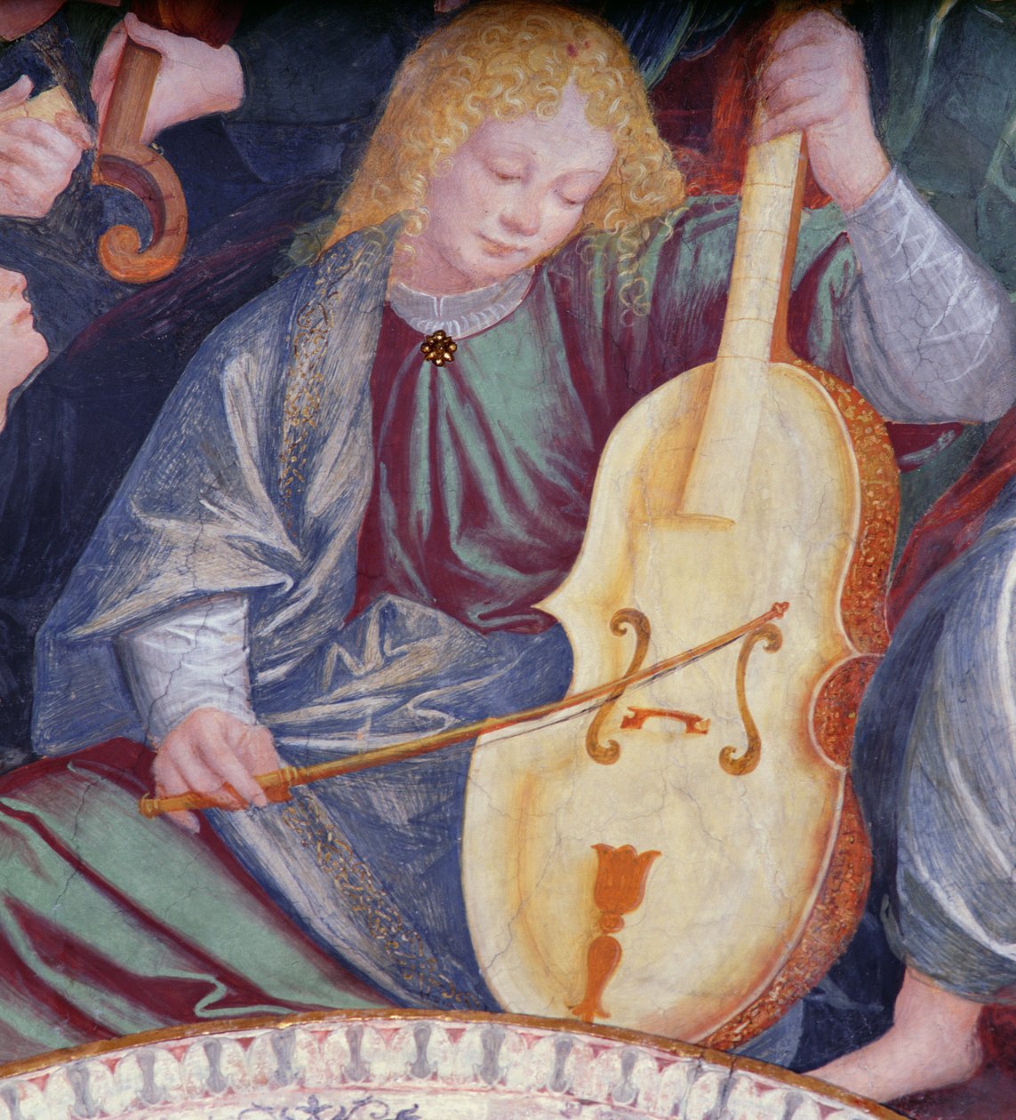 The Concert of Angels, 1534-36 (yksityiskohta) (katso 175762) tekijältä Gaudenzio Ferrari