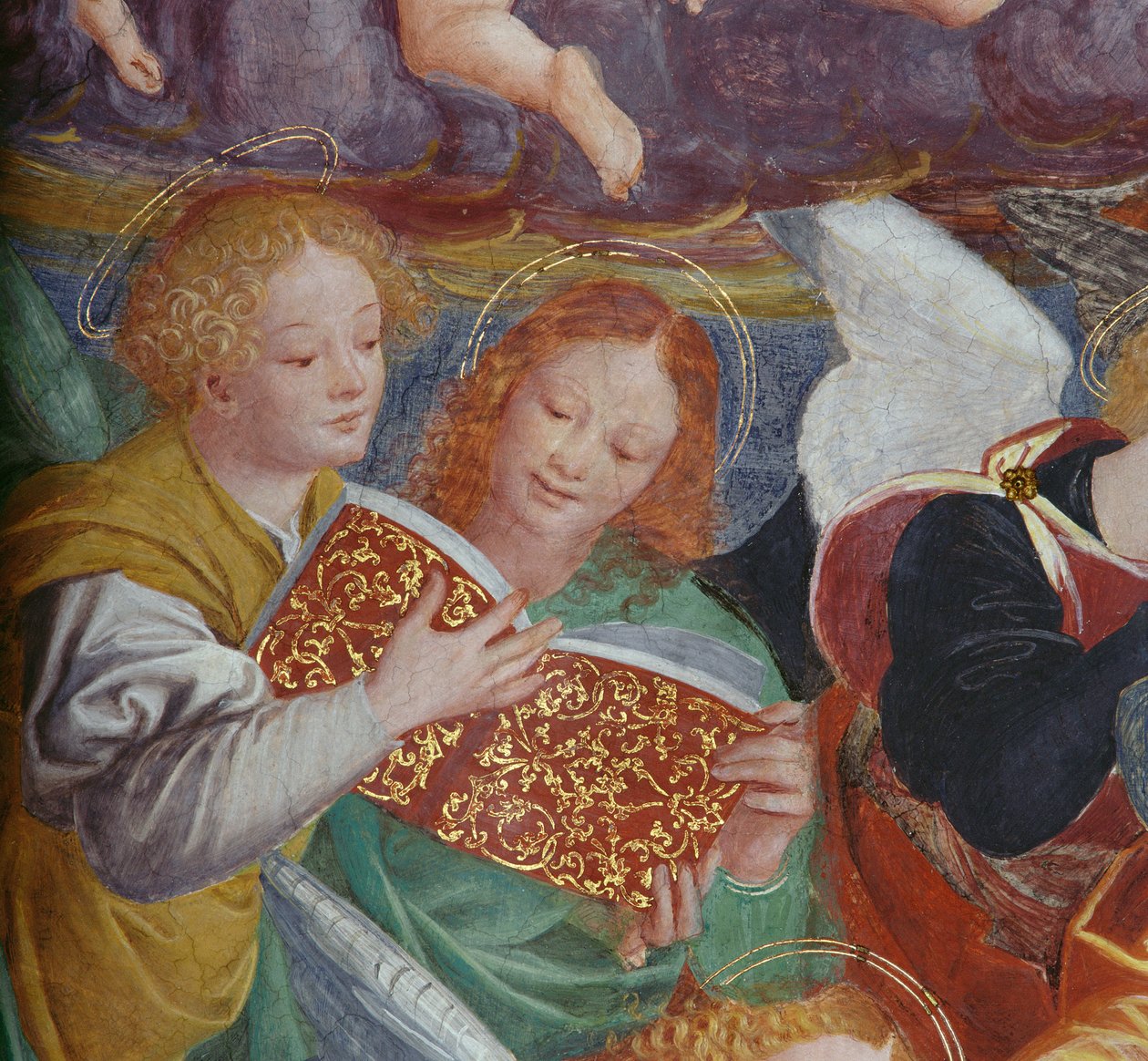 The Concert of Angels, 1534-36 (yksityiskohta) (katso 175762) tekijältä Gaudenzio Ferrari