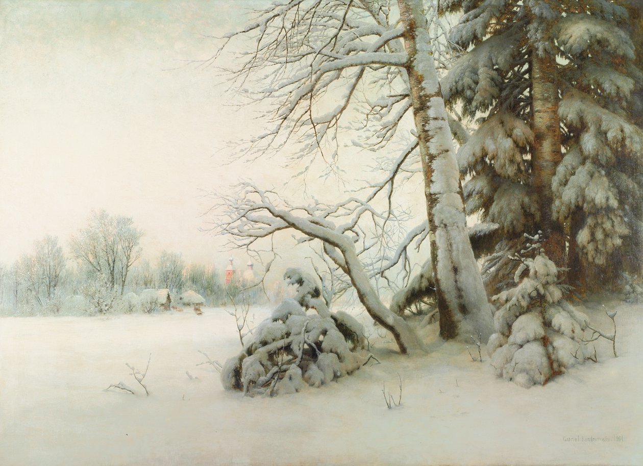 Talviaamu, 1901 tekijältä Gavril Pavlovich Kondratenko