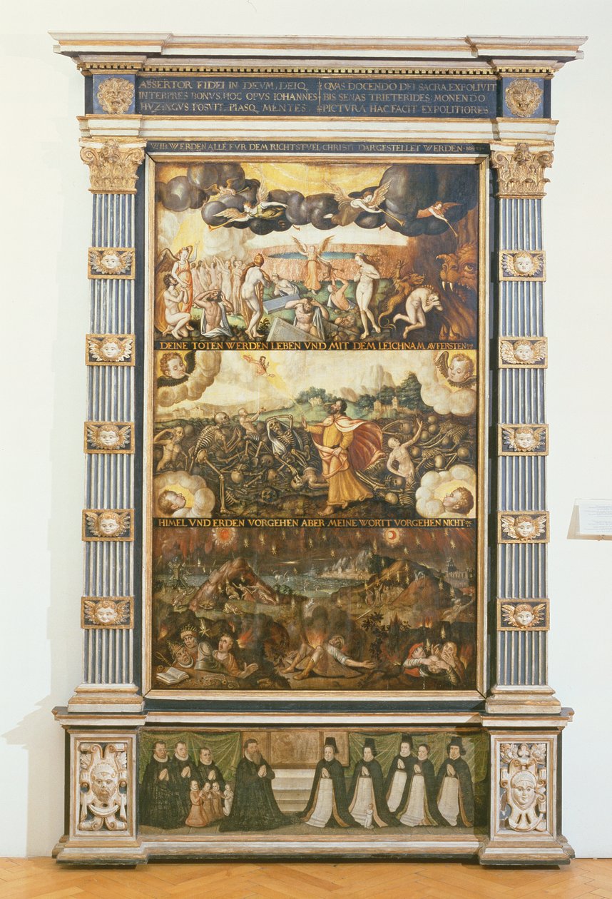 Kuudennen sinetin avaaminen, Hesekielin näy ja viimeinen tuomio, 1584 tekijältä Gdansk School