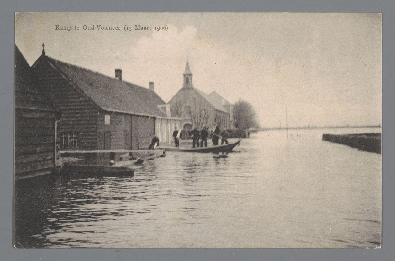 Katastrofi Oud-Vossemeerissa 13. maaliskuuta 1906 tekijältä Gebroeders van Straaten