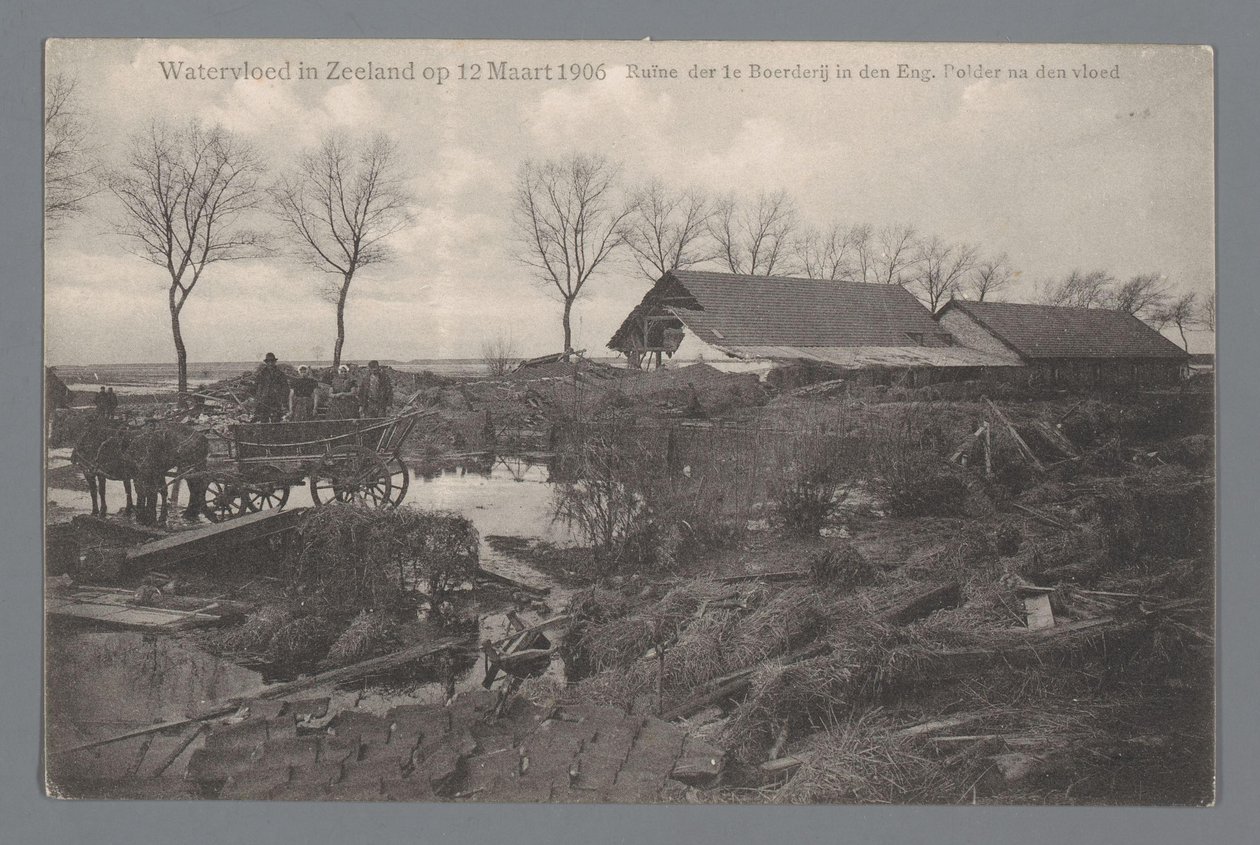 Tulva Zeelandissa 12. maaliskuuta 1906 tekijältä Gebroeders van Straaten