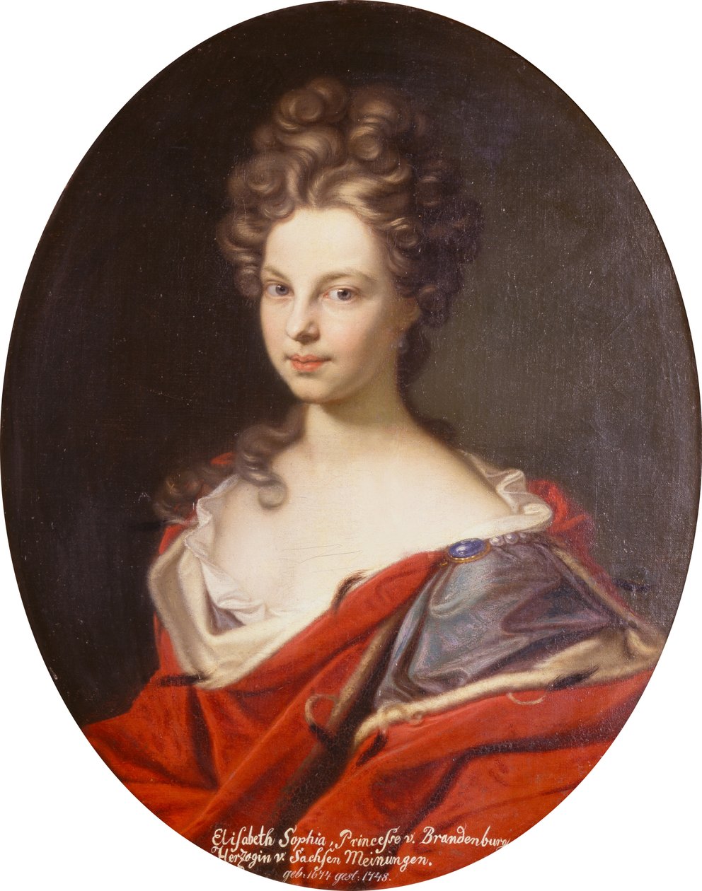 Elisabeth Sophia, prinsessa v.Brandenburg Herzogin vastaan Sachsen Meiningen. tekijältä Gedeon Romandon