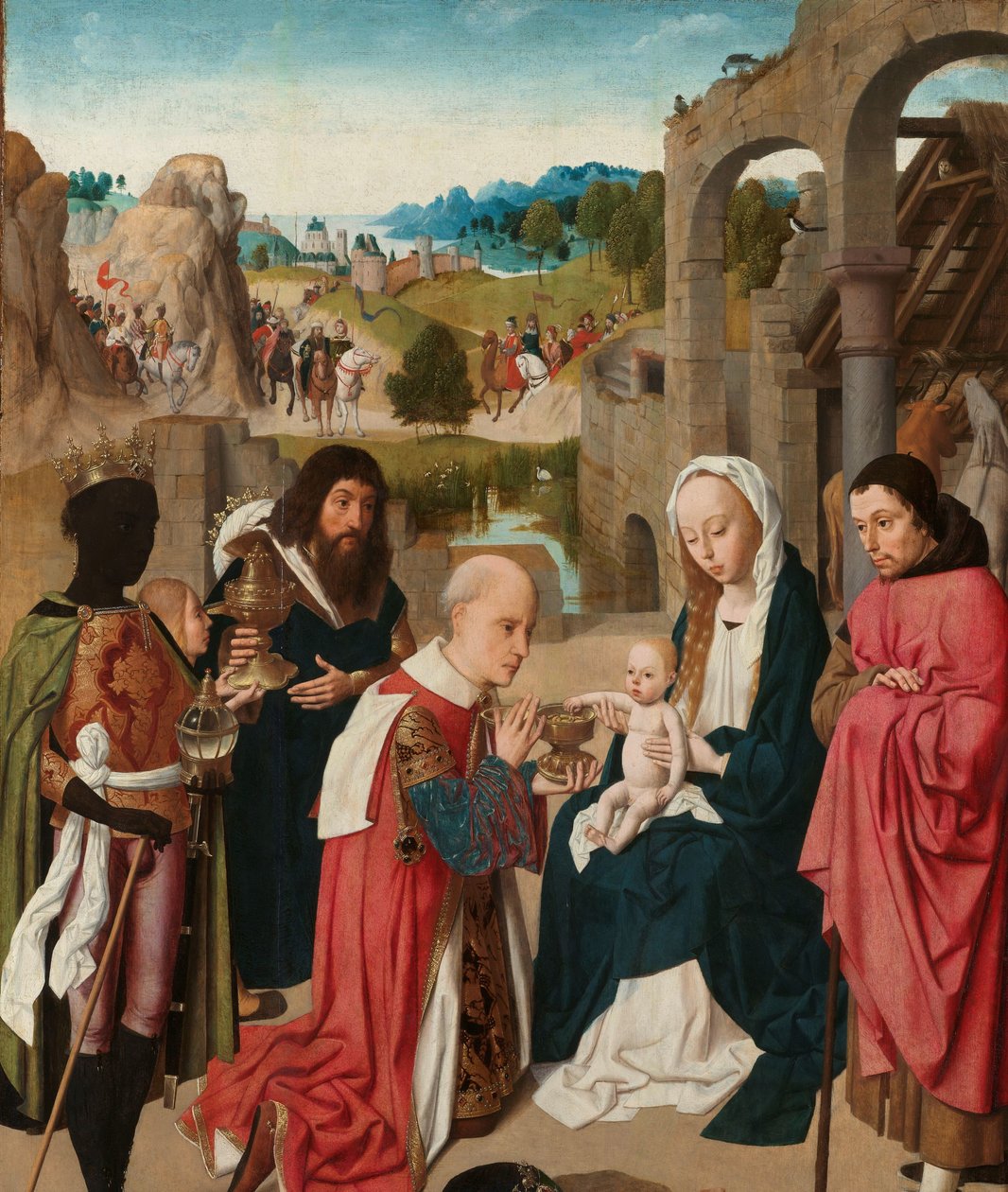 Maagien palvonta tekijältä Geertgen Tot sint Jans
