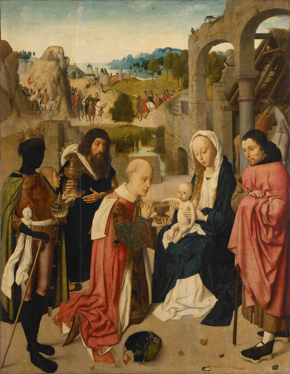 Maagien palvonta, 1490 tekijältä Geertgen Tot sint Jans