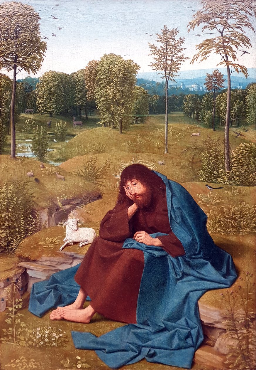 Johannes Kastaja erämaassa tekijältä Geertgen Tot sint Jans