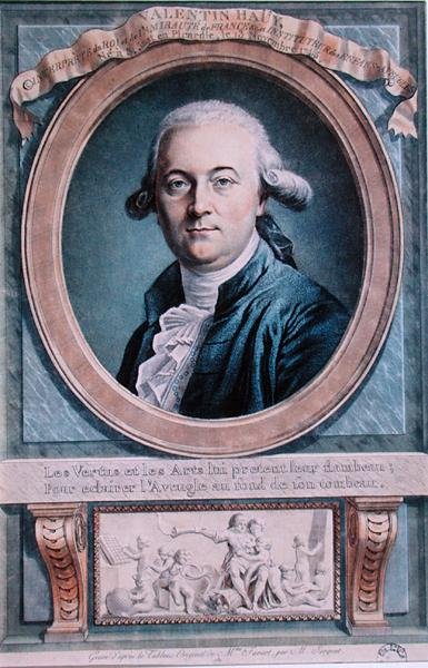 Valentin Hauyn muotokuva (1745-1822) tekijältä Genevieve (after) Favart