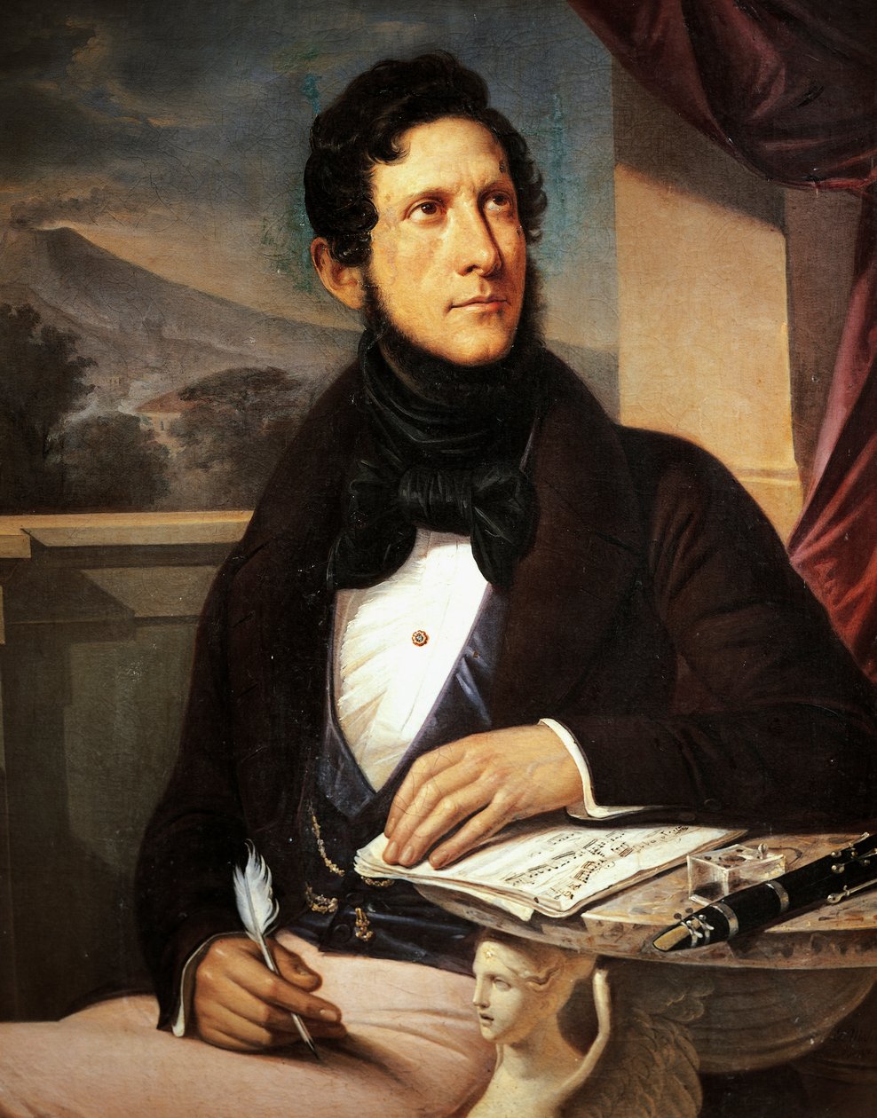 Retrato de Gaetano Donizetti (Bergamofinlandês tekijältä Gennaro Ruo