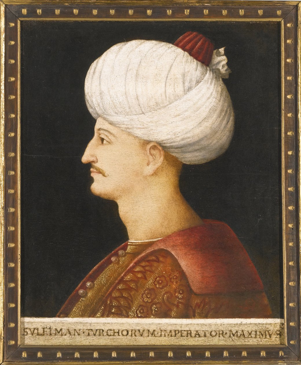 Sulttaani Suleiman I Suuri, n. 1520 tekijältä Gentile Bellini
