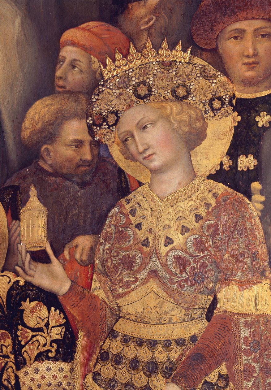 Adoration of Magi kuninkaan yksityiskohta tekijältä Gentile da Fabriano