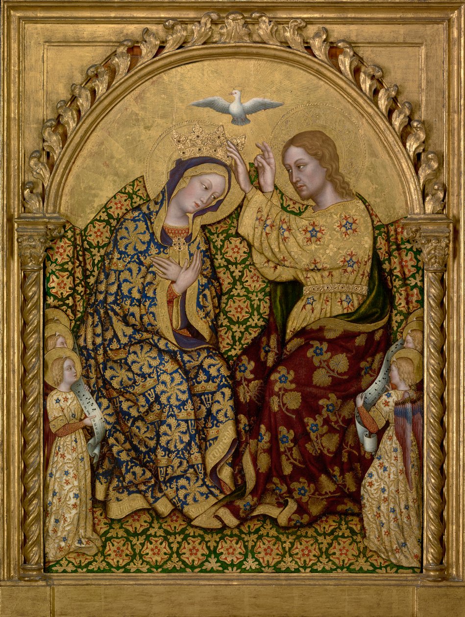 Neitsyen kruunaus, n. 1420 (tempera ja kultalehti paneelissa) tekijältä Gentile da Fabriano