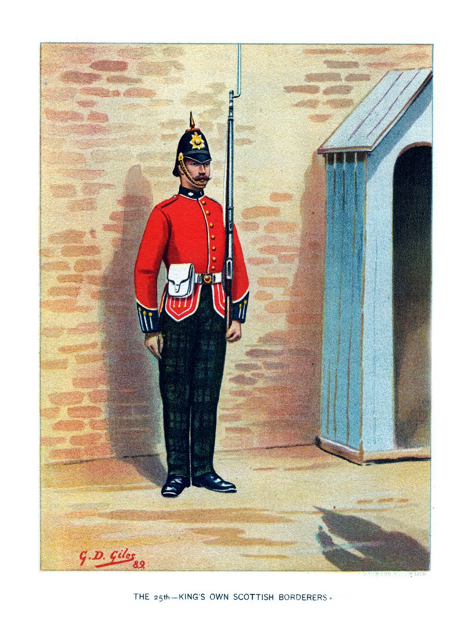 The 25th Kings Own Scottish Borderers, vuodelta 1890. tekijältä Geoffrey Douglas Giles