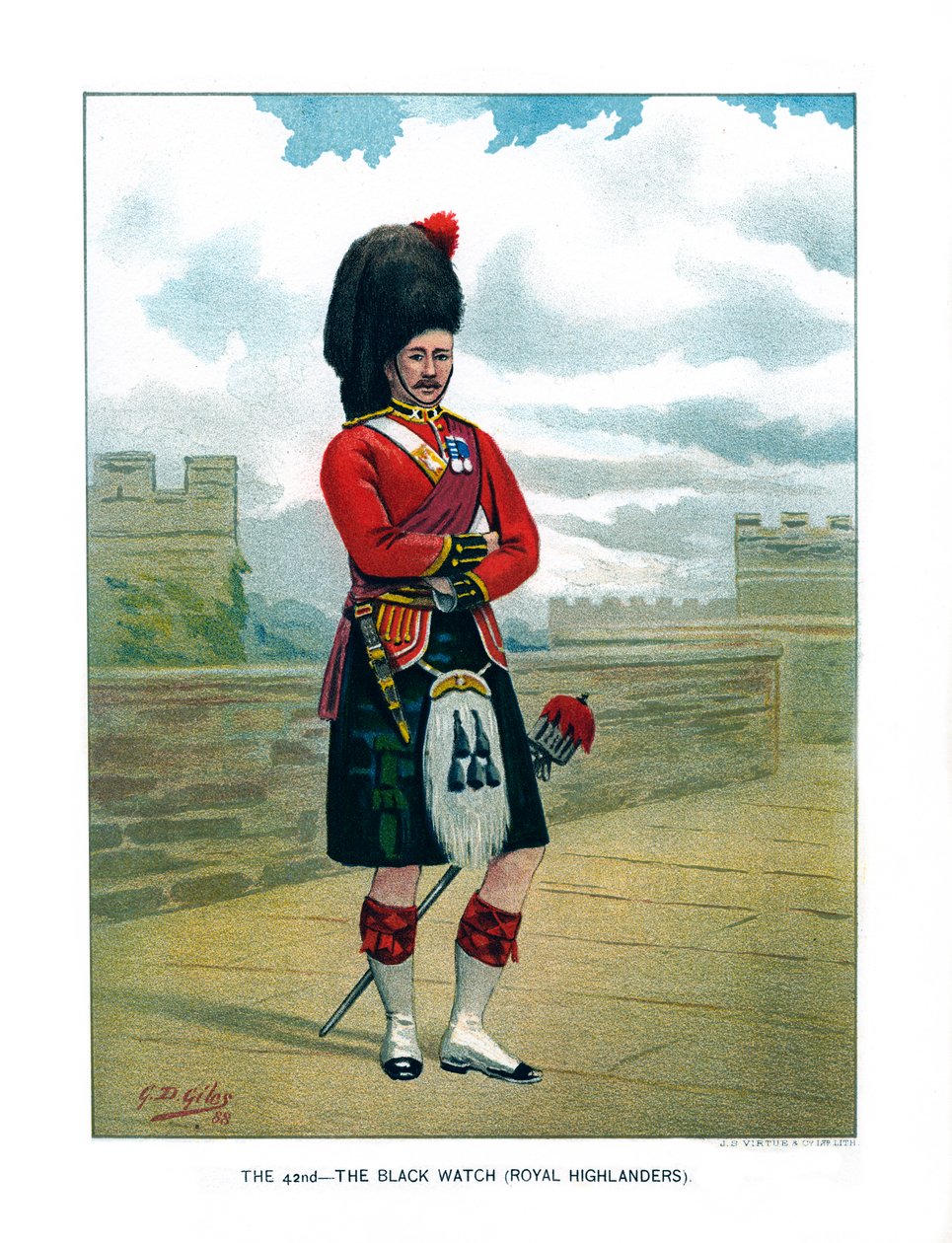 42., The Black Watch Royal Highlanders, 1890. tekijältä Geoffrey Douglas Giles