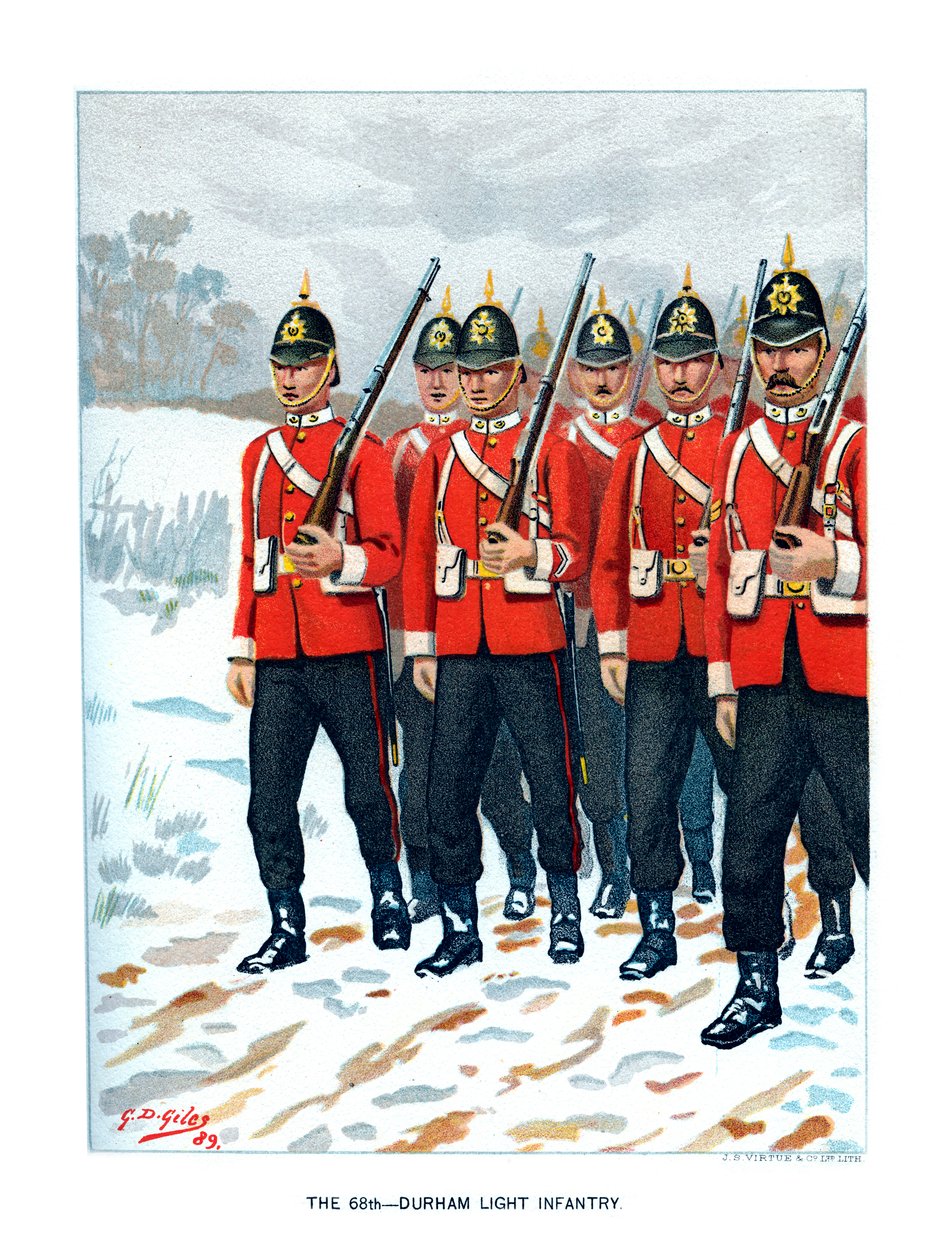 69. Durhamin kevyt jalkaväki, 1890. tekijältä Geoffrey Douglas Giles