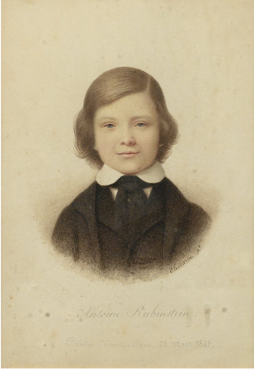 Anton Rubinstein 1829-1894, 12-vuotiaana, 1841 tekijältä Geoffroy Alphonse Chocarne