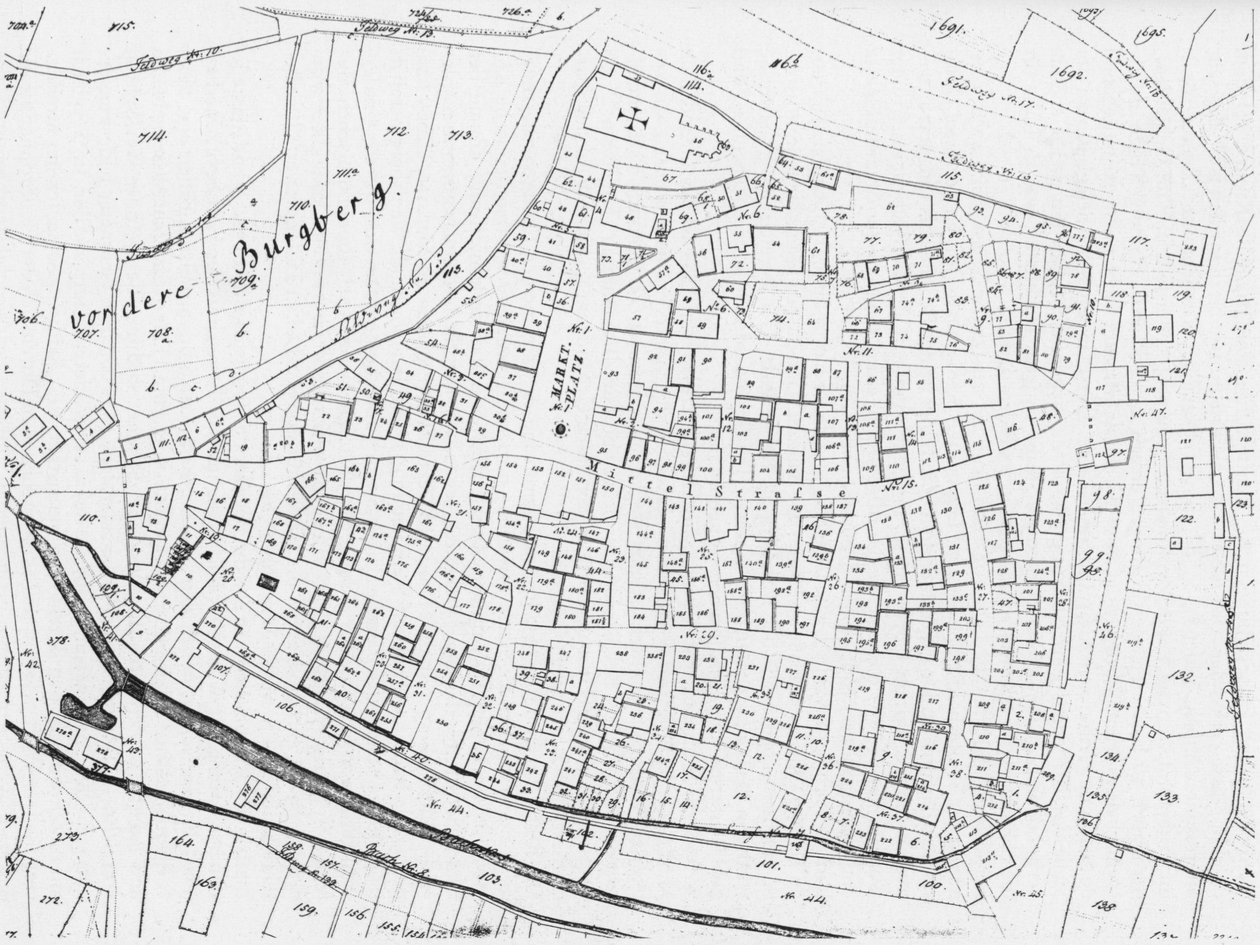 Weinsbergin vanha kartta tekijältä Geometer Jehle
