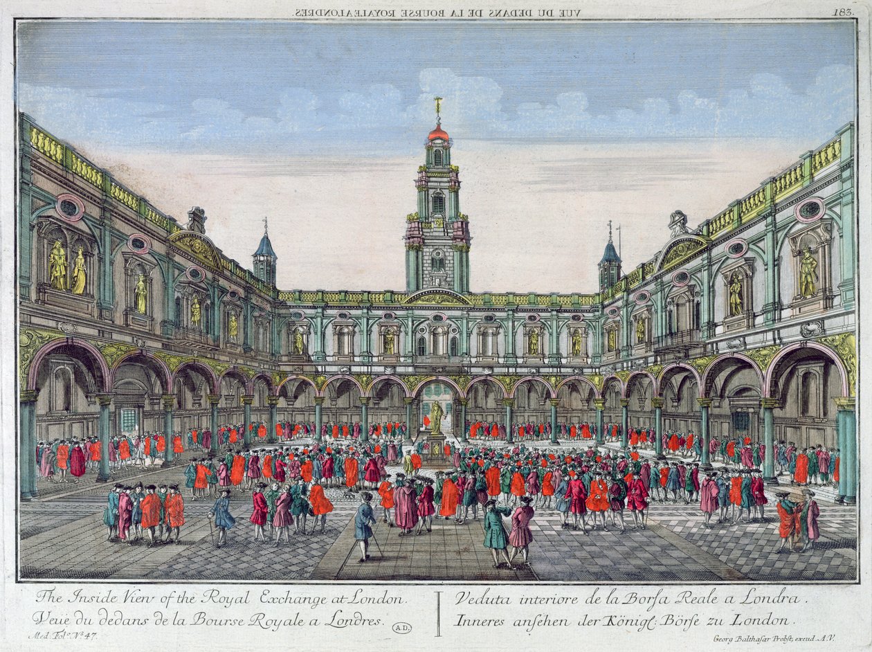 Royal Exchange, Lontoo tekijältä Georg Balthasar Probst