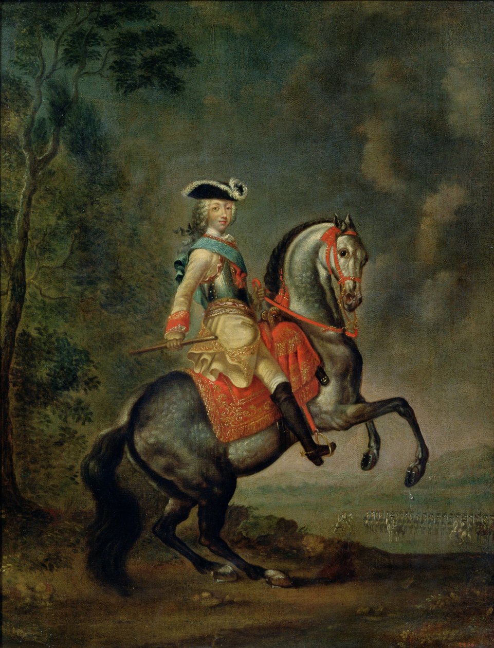 Suurruhtinas Pietari III:n (1728-62) muotokuva tekijältä Georg Christoph Grooth