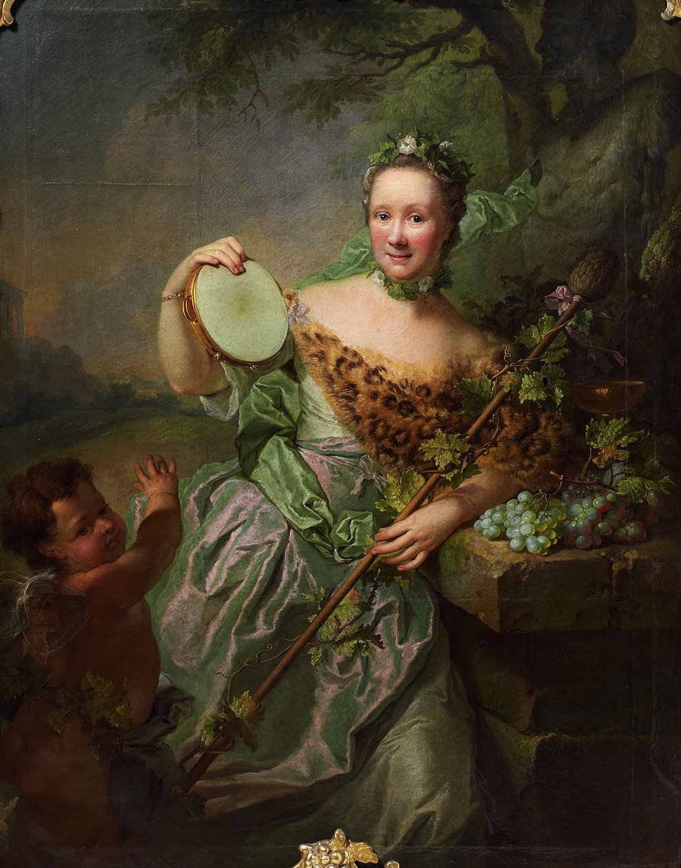 Porträt der Anna Regina von Olthoff ja Bachhantin tekijältä Georg David Matthieu