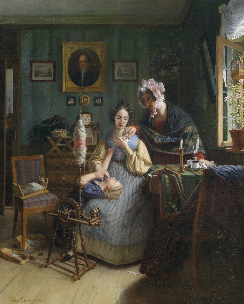 Die belauschte Spinnerin tekijältä Georg Friedrich Reichmann