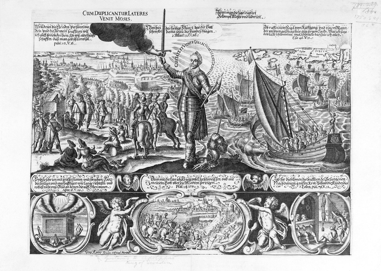 Kustaa Adolphus laskeutui Stralsundiin vuonna 1630 tekijältä Georg Koler