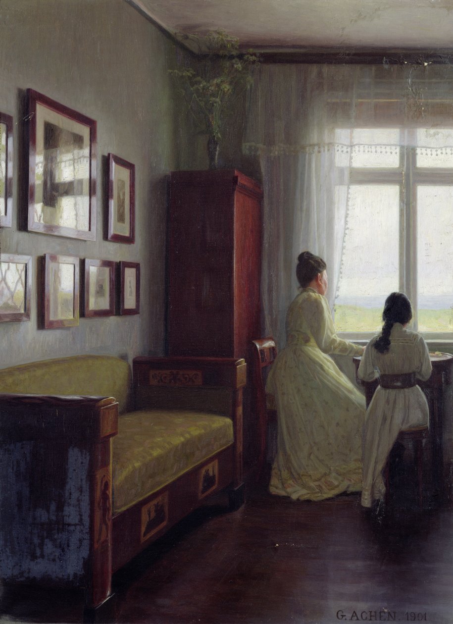 Sisätilat, 1901 tekijältä Georg Nicolai Achen