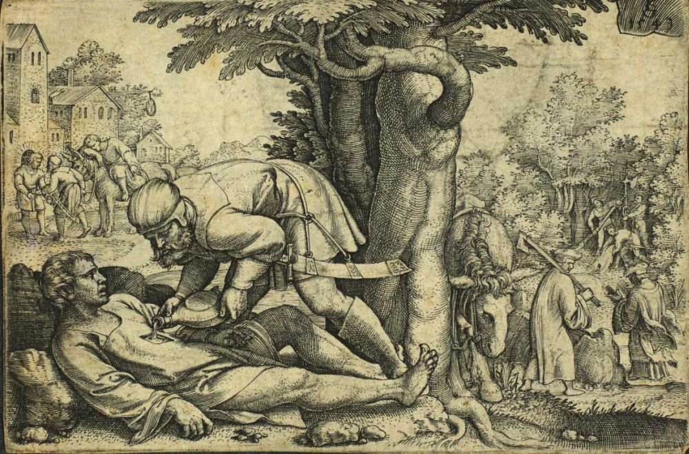 Hyvä samarialainen tekijältä Georg Pencz