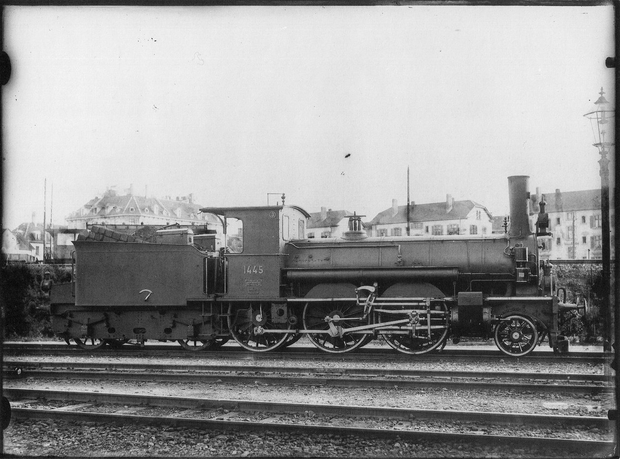 Perſonenzuglocomotive Nr. 1445 des Typs B 3/4 der Schweizeriſchen Bundesbahnen tekijältä Georg Wilhelm Hecklau