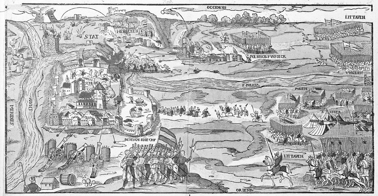 Polotskin piiritys vuonna 1579 tekijältä Georg the elder Mack