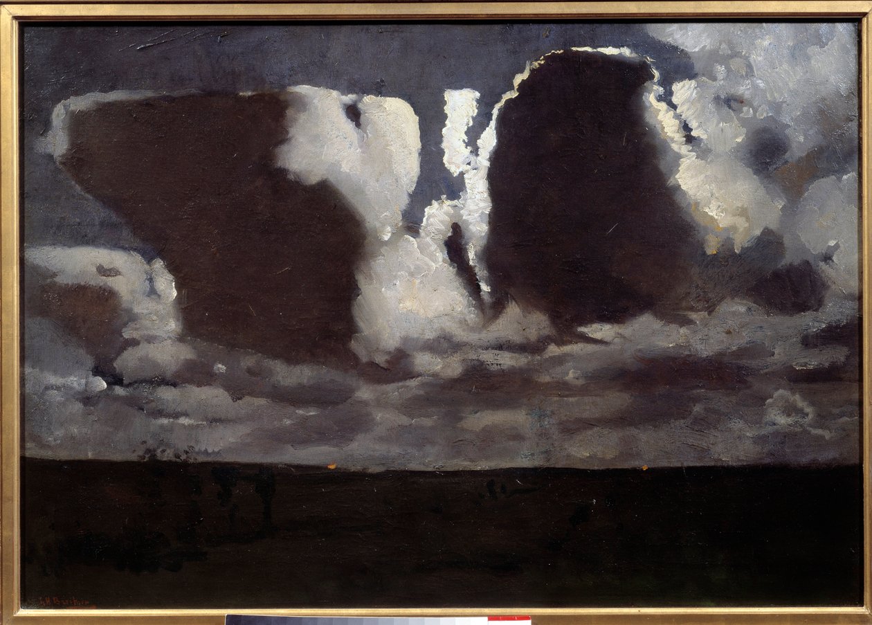 Kuutamo. George Hendrick (Hendrik) Breitnerin (1857-1923) maalaus ec.hol tekijältä Georg Hendrik Breitner