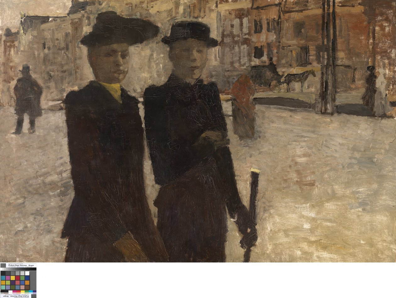 Naiset Rokinilla (öljy kankaalle) tekijältä Georg Hendrik Breitner