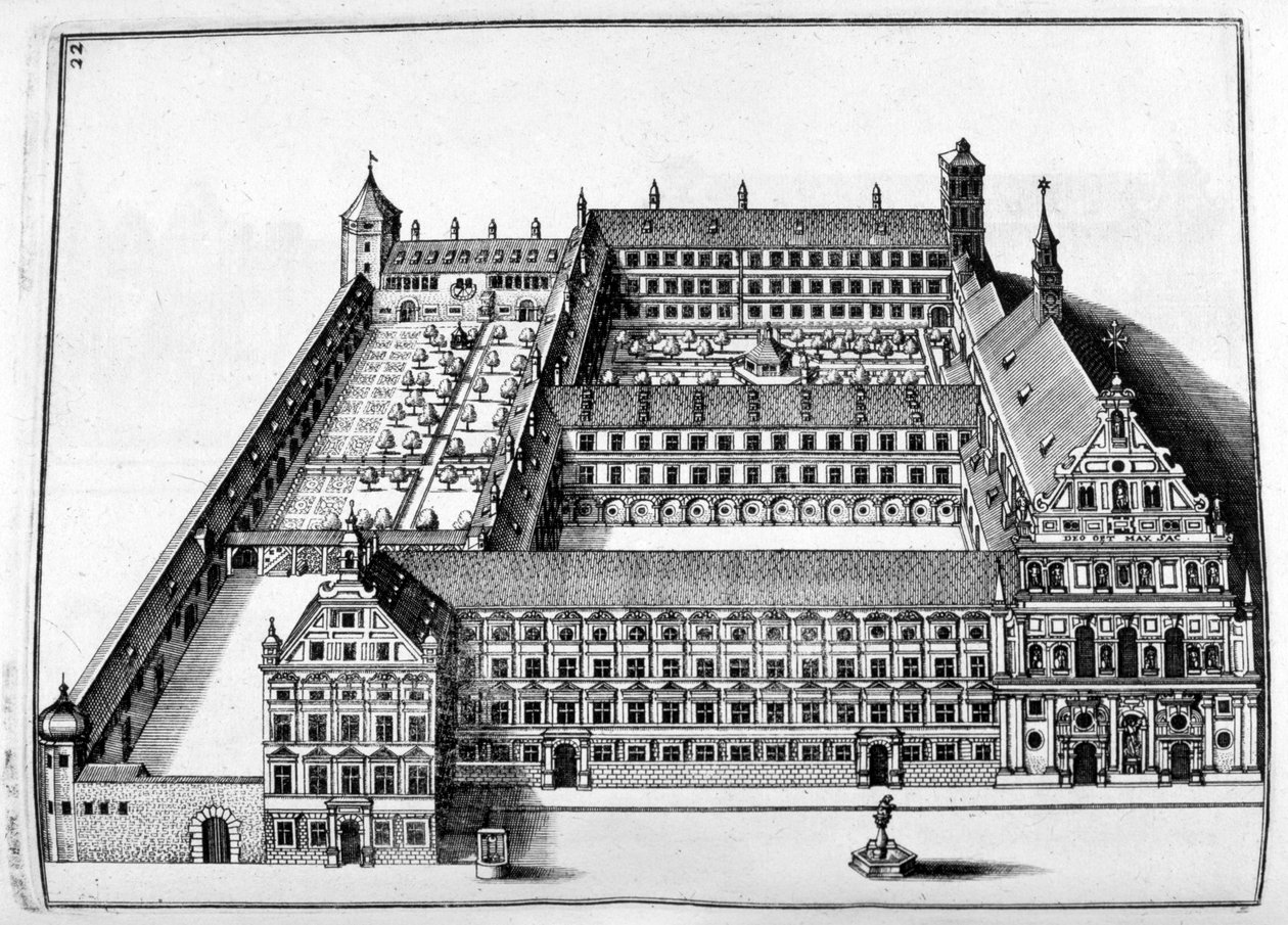 Linnan suunnittelu, 1664 tekijältä Georg Andreas Bockler