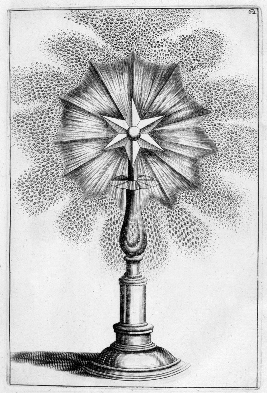 Tähtien koristeellinen suihkulähdesuunnittelu, 1664 tekijältä Georg Andreas Bockler