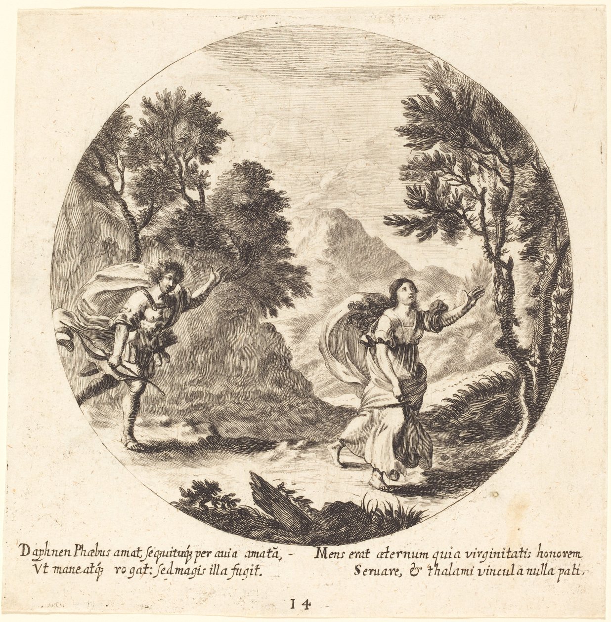 Apollo ja Daphne tekijältä Georg Andreas Wolfgang the Elder