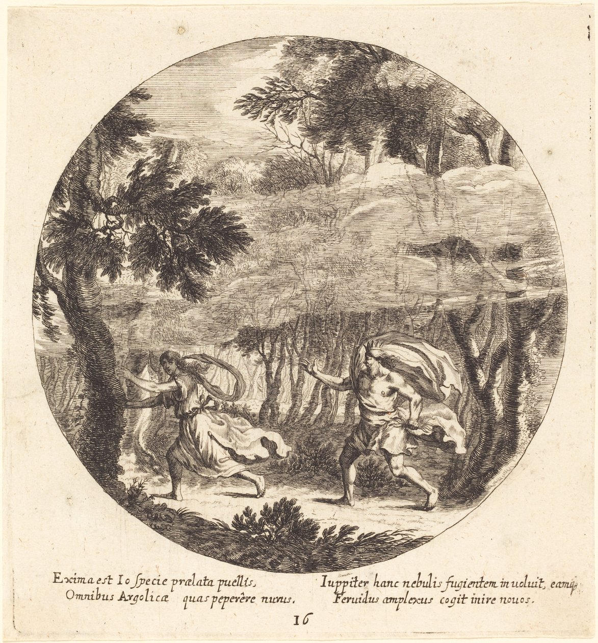 Jupiter ja Io tekijältä Georg Andreas Wolfgang the Elder
