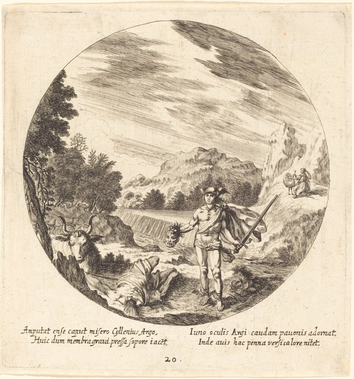 Mercury tappaa Argusin tekijältä Georg Andreas Wolfgang the Elder