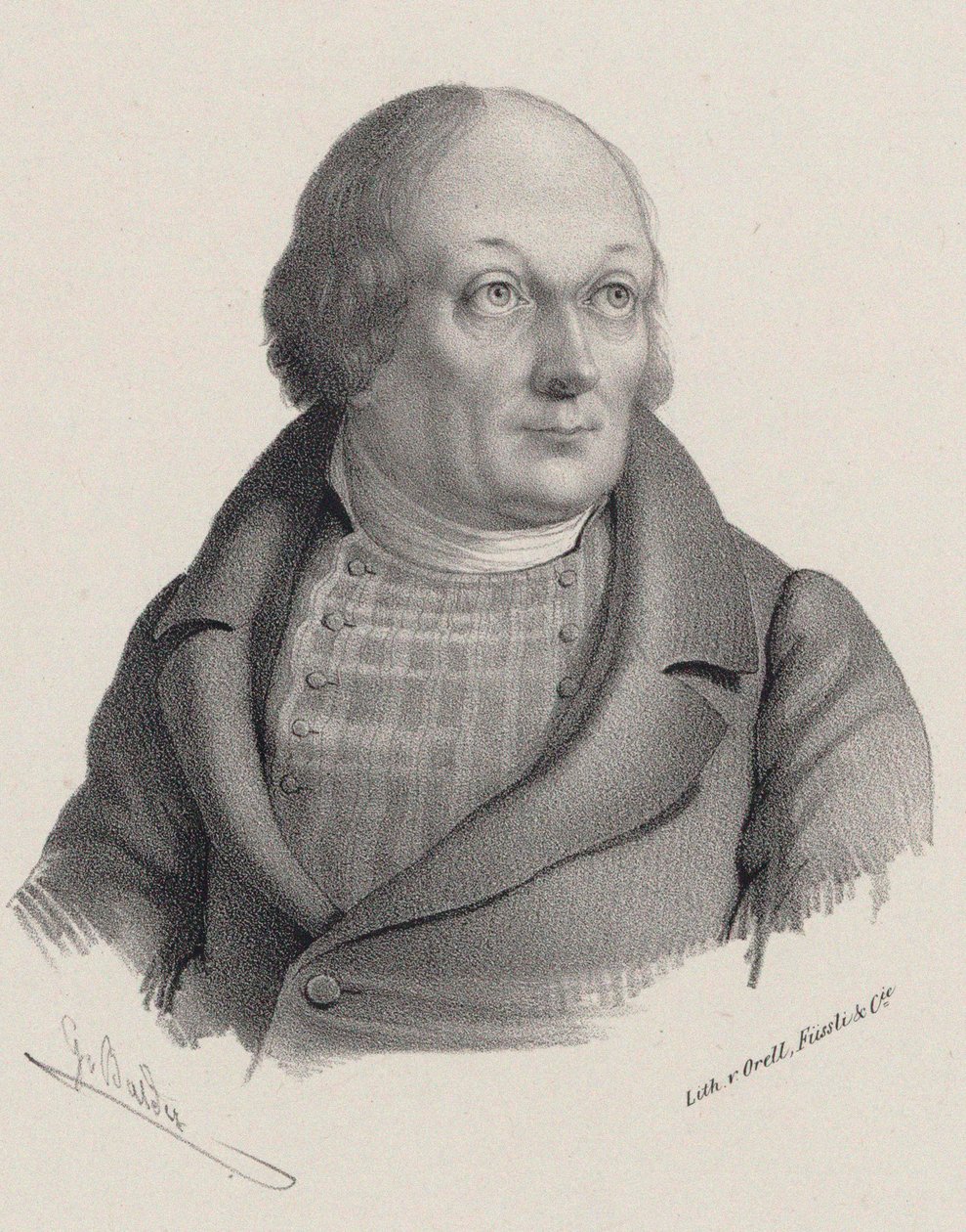 Hans Georg Nägelin muotokuva 1773-1836, n. 1840. tekijältä Georg Balder