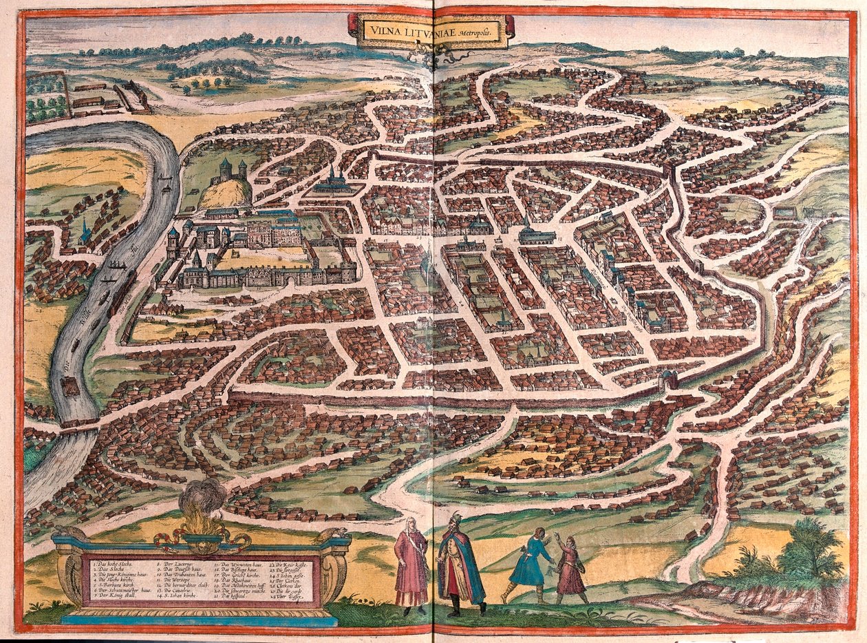 Vilna, Liettua- Georg Braunin teoksessa 