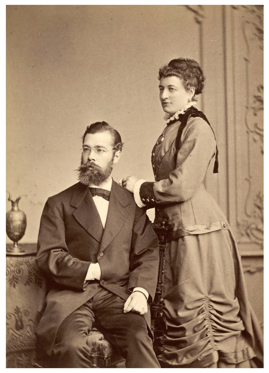 Hermann von Iheringin muotokuva ensimmäisen vaimonsa Anna Maria Clara Belzer Wolfin kanssa tekijältä Georg Brokesch