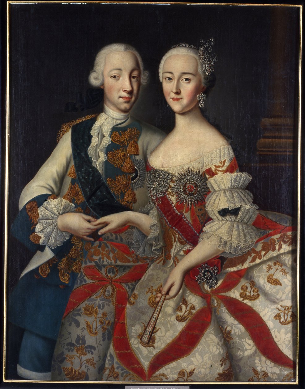 Suurruhtinas Pjotr ​​Fiodorovitšin (Venäjän Pietari II) muotokuva tekijältä Georg Christoph Grooth