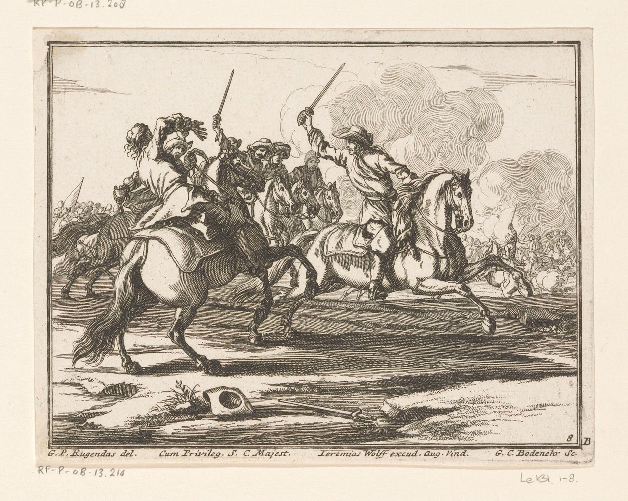 hevosurheilun taistelu Riders (sarjan nimi) tekijältä Georg Conrad Bodenehr