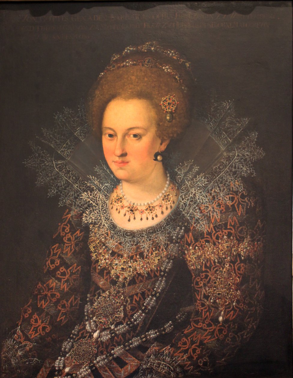 Saksa: Muotokuva Barbara Sophia von Brandenburg Muotokuva Barbara Sophie Brandenburgin muotokuva Barbara Sophie of Brandenburg tekijältä Georg Donauer