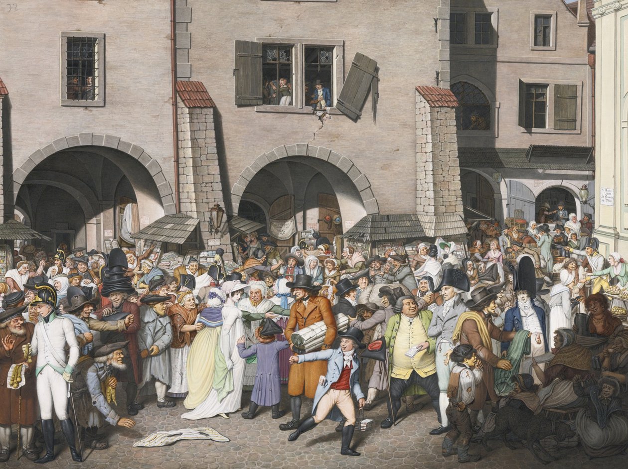 Vilkas markkinapaikka, Praha, 1804 tekijältä Georg Emanuel Opiz