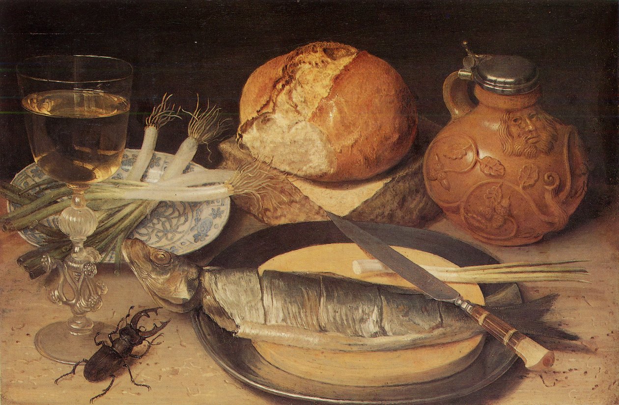 Saksa: Still Life with Stag Beetle Still Life with Stag Beetle (Still Life with Stag Beetle) tekijältä Georg Flegel